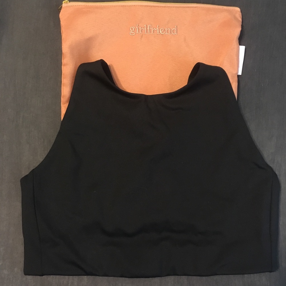 Girlfriend Collective Black Topanga Sports Bra, M